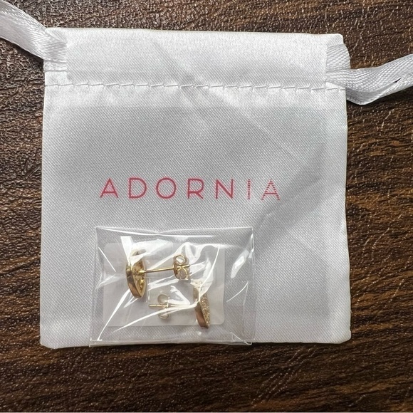 Adornia 14K Over Silver Crystal Evil Eye Studs - Picture 3 of 3